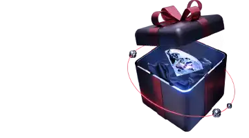 An image of a gift box with a gemstone representing the birthday bonus at Starda Casino, highlighting personalized rewards.